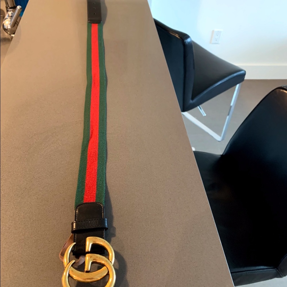 Gucci Web belt with Double G buckle
